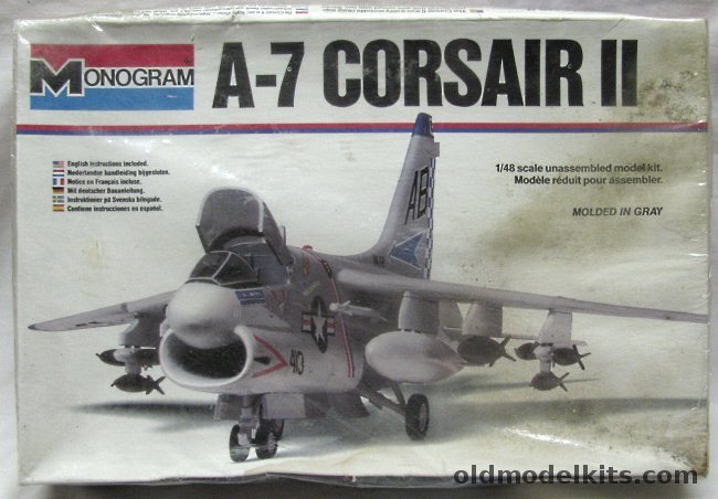 Monogram 1/48 A-7 Corsair II - VA-72 USS Kennedy, 5418 plastic model kit